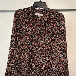 LOFT Multicolor Floral Blouse